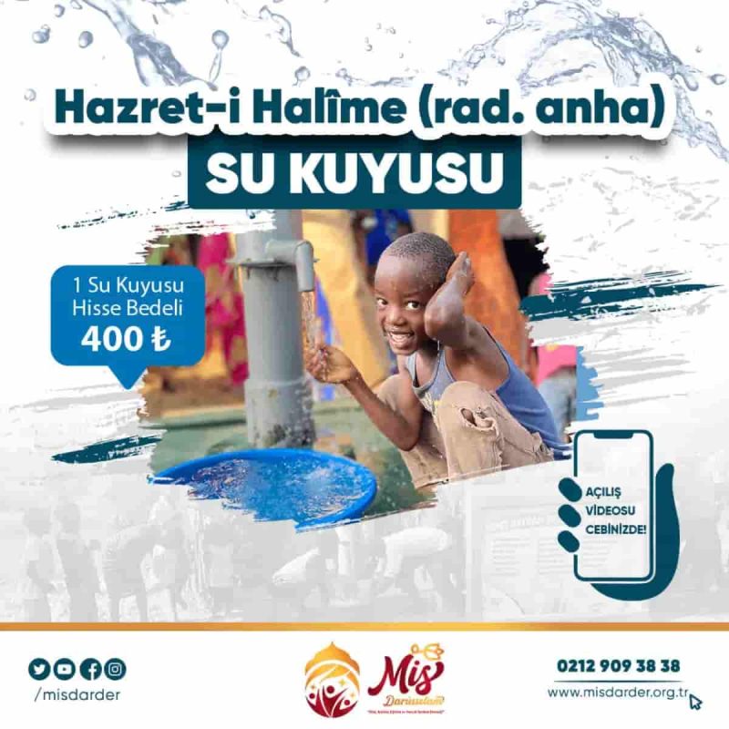 Hz. Halime (rad. Anha) Su Kuyusu için Bağış Yapın!